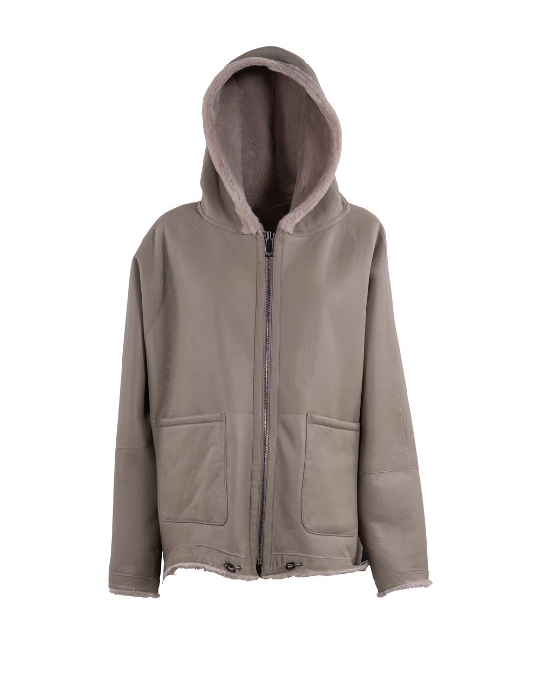 shop SIMONETTA RAVIZZA  Giaccone: Simonetta Ravizza bomber reversibile realizzato in shearling merino con cappuccio e chiusura zip.
Interno in pelle.
Composizione: 100% Shearling.
Fabbricato in Italia.. BIBI-088 number 8548236